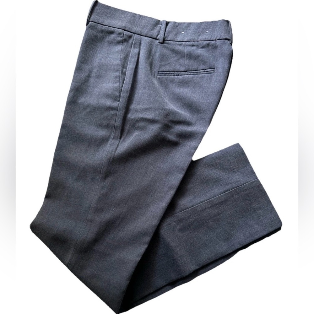 Ann Taylor Petite Blue Wool Blend Lined Career Trouser Pant 00P